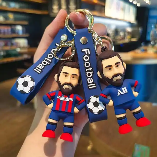 Lionel Messi Rubber Keychain