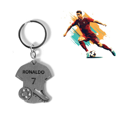 Football Jersey Metal Keychain | Lionel Messi | Cristiano Ronaldo