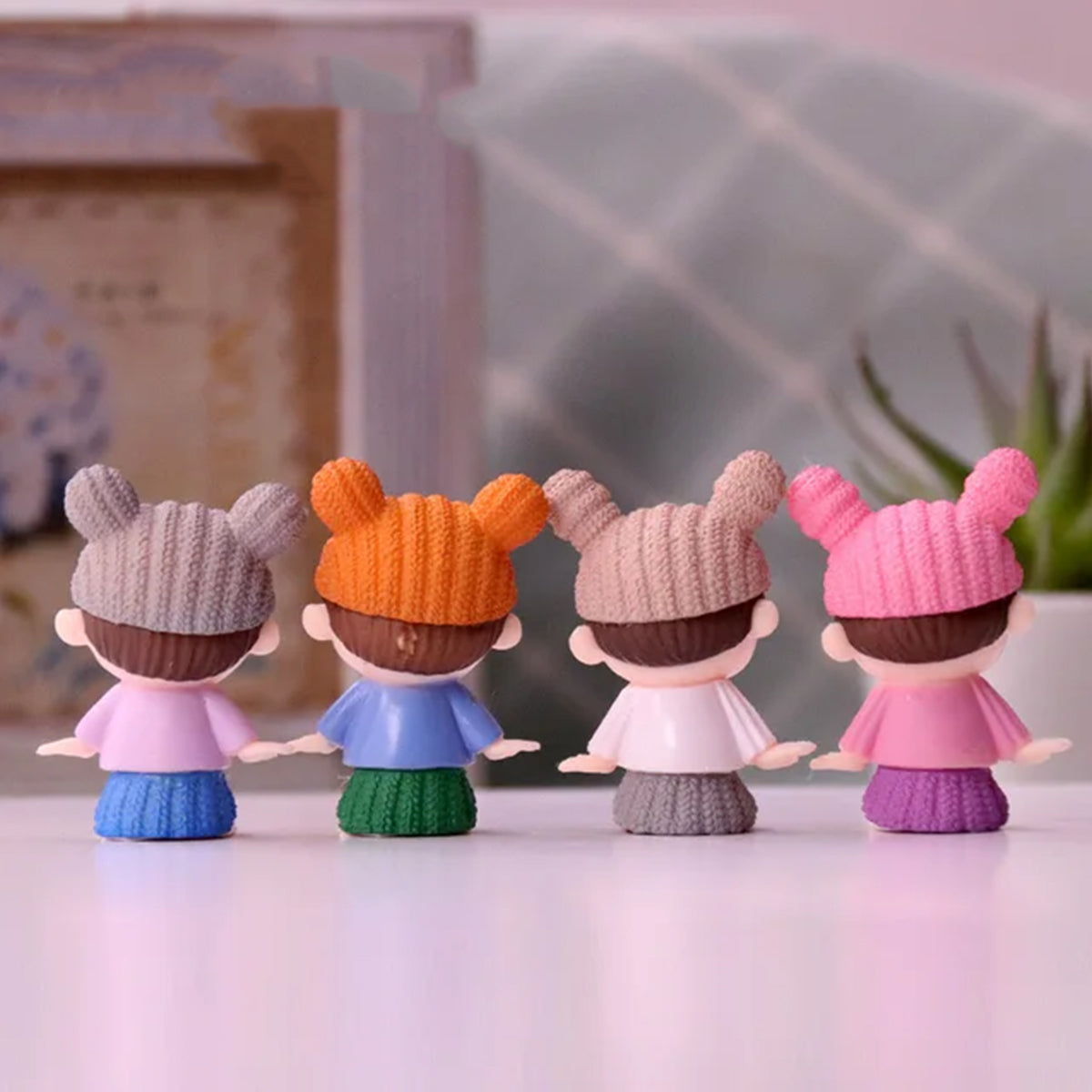 Playful Knit Hat Mini Doll Keyring