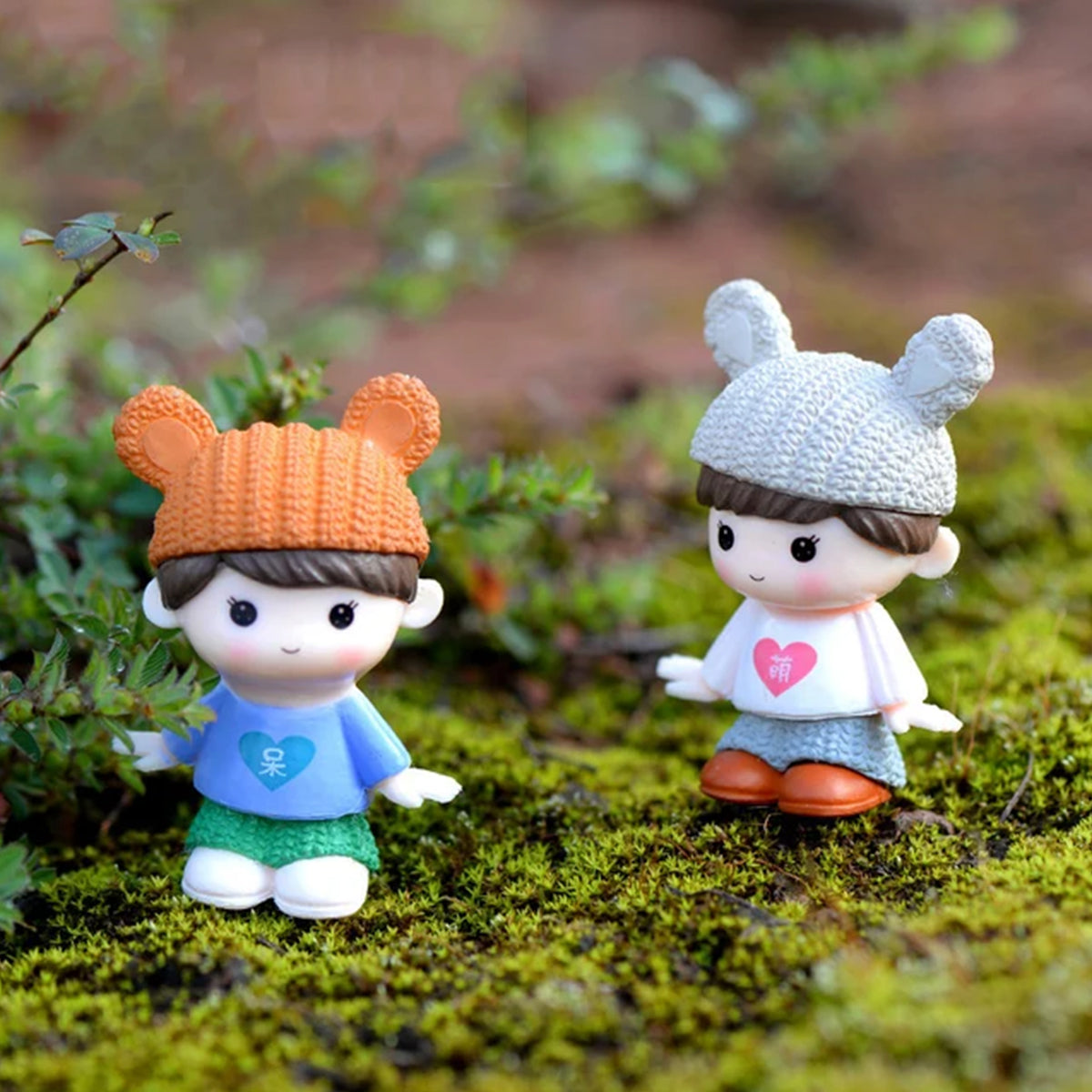 Playful Knit Hat Mini Doll Keyring