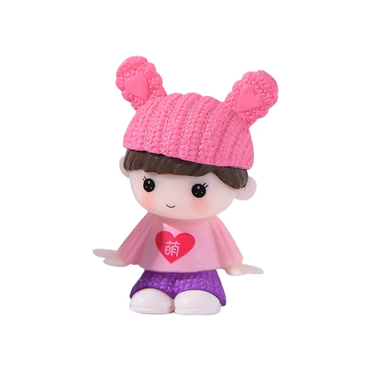 Playful Knit Hat Mini Doll Keyring