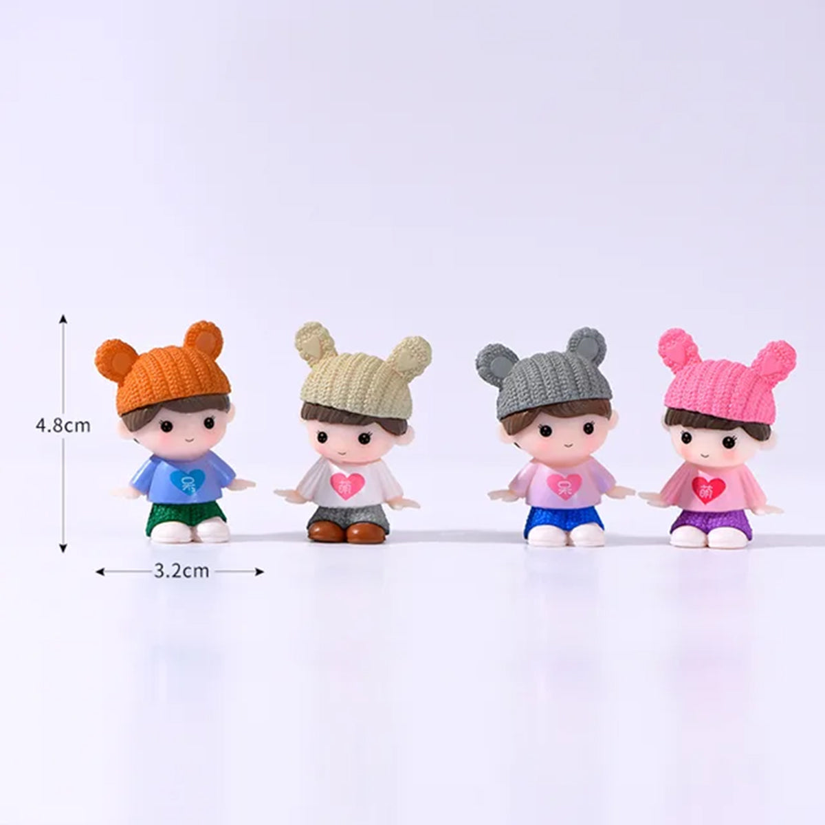 Playful Knit Hat Mini Doll Keyring