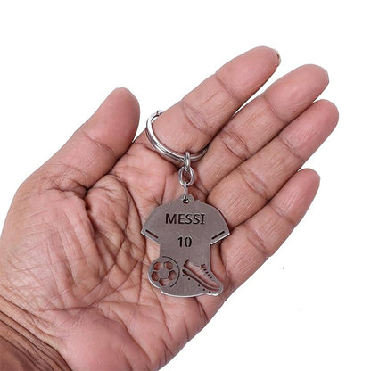 Football Jersey Metal Keychain | Lionel Messi | Cristiano Ronaldo