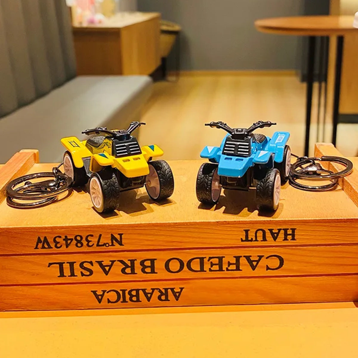 All-Terrain Vehicle (ATV) Quad Bike Toy Keychain