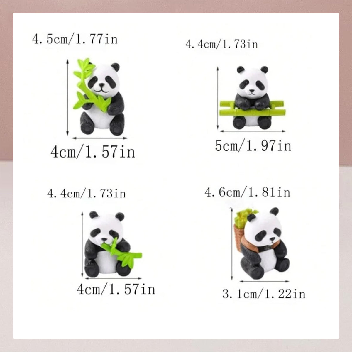 Bamboo Bliss Panda Keychain