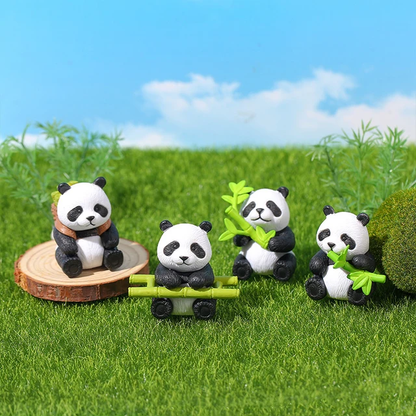 Bamboo Bliss Panda Keychain