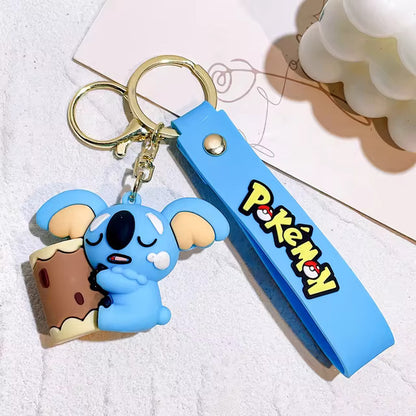 Cute & Adorable Sleeping Baby Pokémon Keychain with Bag Strap