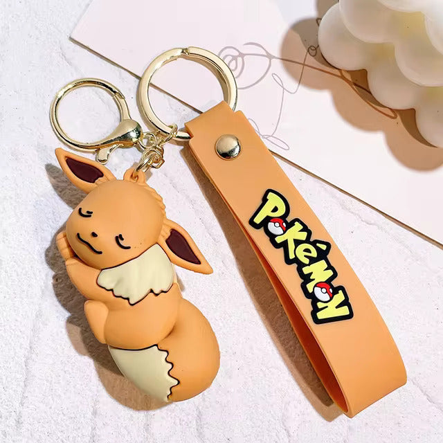 Cute & Adorable Sleeping Baby Pokémon Keychain with Bag Strap