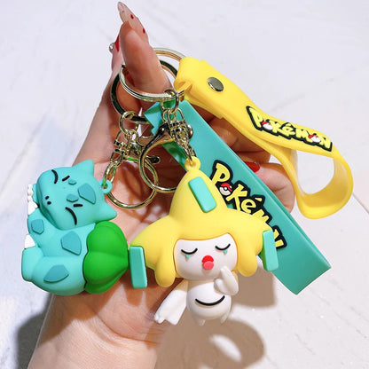 Cute & Adorable Sleeping Baby Pokémon Keychain with Bag Strap