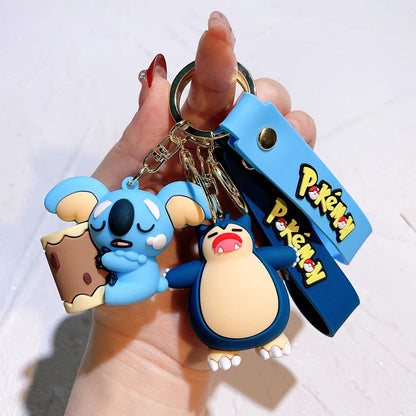 Cute & Adorable Sleeping Baby Pokémon Keychain with Bag Strap