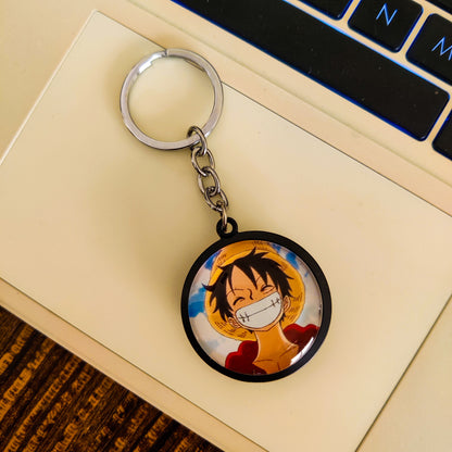 Monkey D. Luffy Face Double-Sided  Keychain