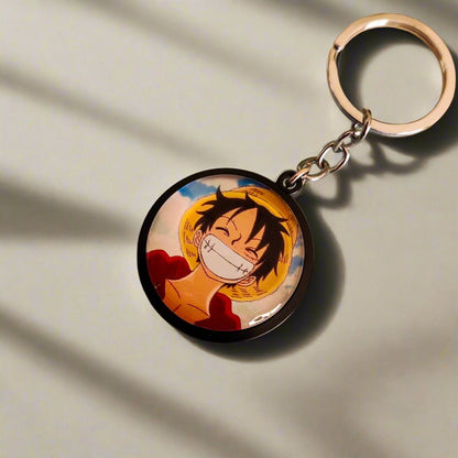 Monkey D. Luffy Face Double-Sided  Keychain