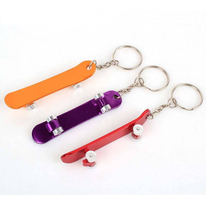 Mini Skateboard Keychain with Bottle Opener