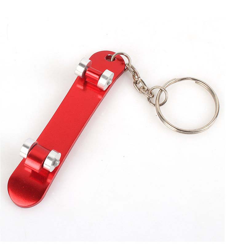 Mini Skateboard Keychain with Bottle Opener