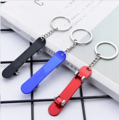 Mini Skateboard Keychain with Bottle Opener