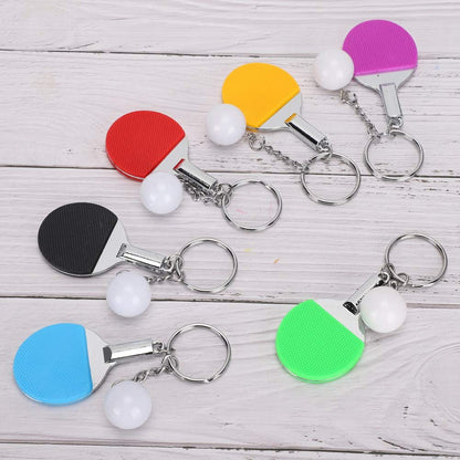 Mini Table Tennis Racket Keychain