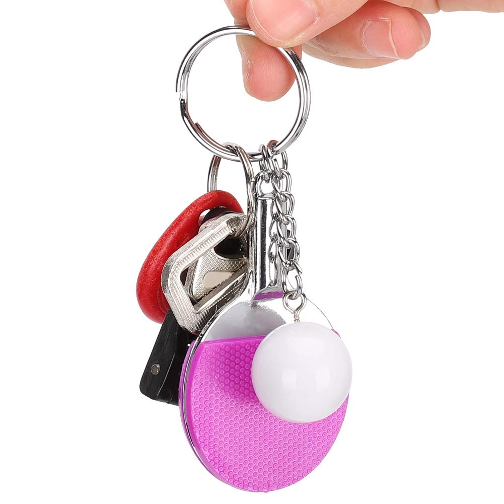 Mini Table Tennis Racket Keychain