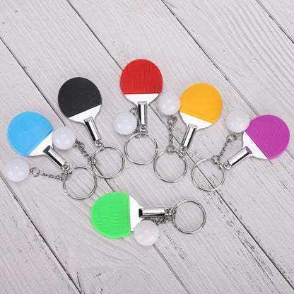 Mini Table Tennis Racket Keychain