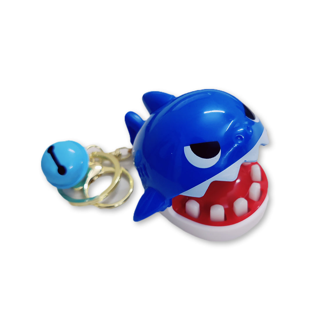 Tricky Finger Trapping Toy Keychain - Fun Shark Bite Keychain for Kids & Adults