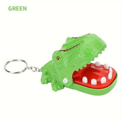 Tricky Finger Trapping Toy Keychain | Dinosaur