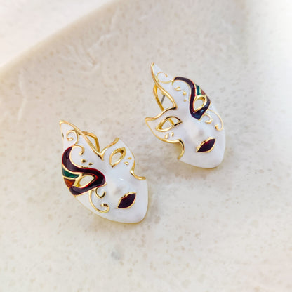 Venetian Masquerade Enigma Stud Earring