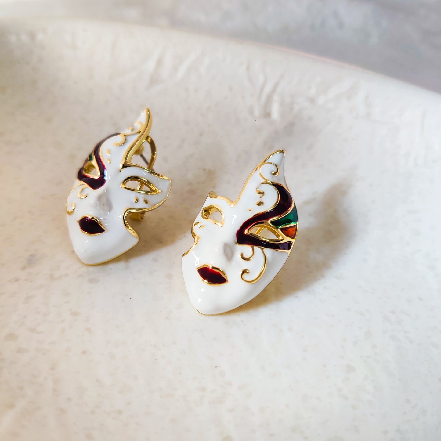 Venetian Masquerade Enigma Stud Earring