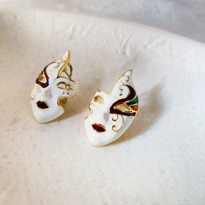 Venetian Masquerade Enigma Stud Earring