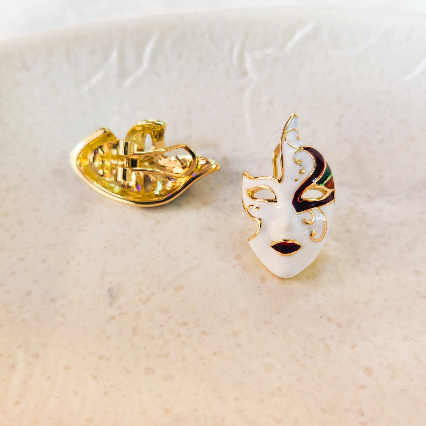 Venetian Masquerade Enigma Stud Earring