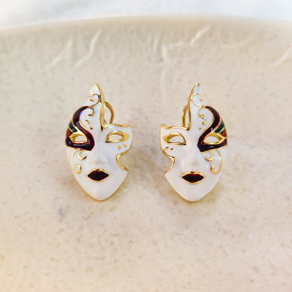 Venetian Masquerade Enigma Stud Earring