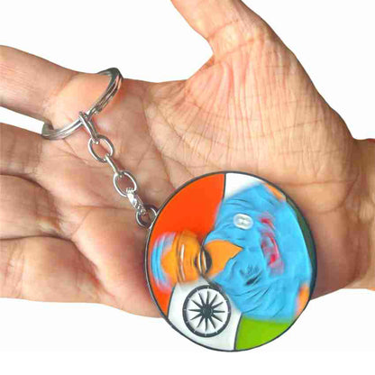 Virat Kohli Spinning Keychain - Iconic Cricket Legend