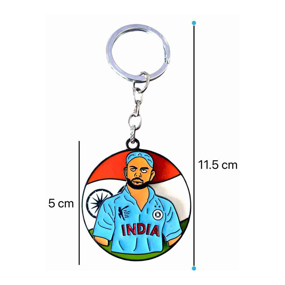 Virat Kohli Spinning Keychain - Iconic Cricket Legend