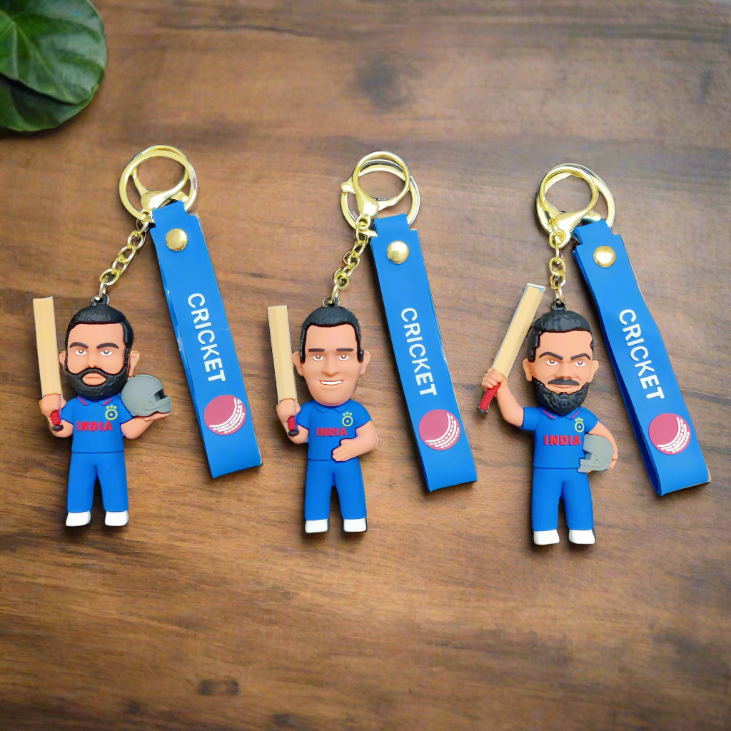 Legendary Indian Cricketers Keychains