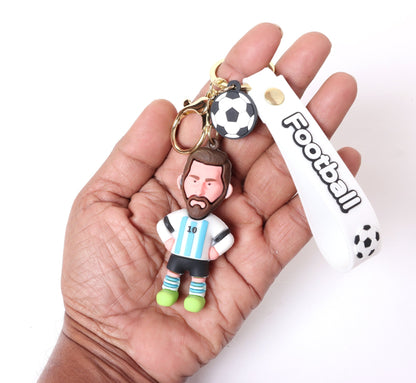 Lionel Messi Rubber Keychain