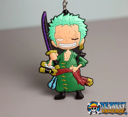 One Piece Roronoa Zoro 2D Rubber Keychain